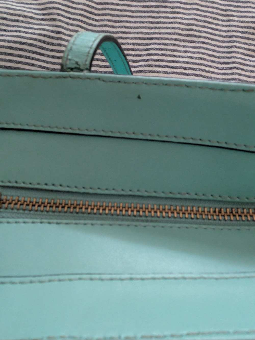 Kate Spade Teal Leather Tote - Picture 12 of 12